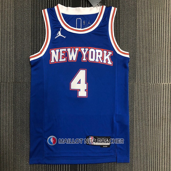 Maillot New York Knicks Derrick Rose NO 4 Statement 2020-21 Bleu